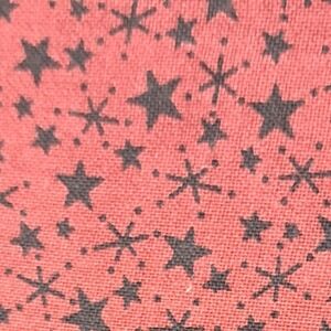 Red Black Star Fabric Half Yard 44"‎ Quilting Sewing Craft Project